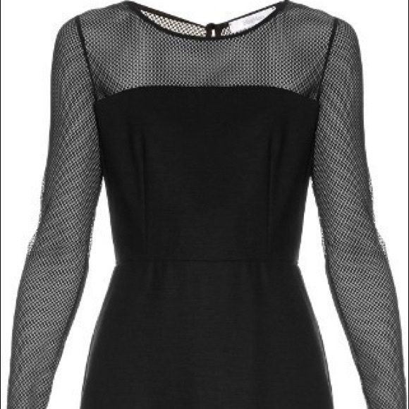 MAX MARA Max Mara Omelia Fishnet Wool Blend Jersey Dress, size 8 - Picture 4 of 9